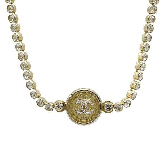 CHANEL Gold Logo Necklace